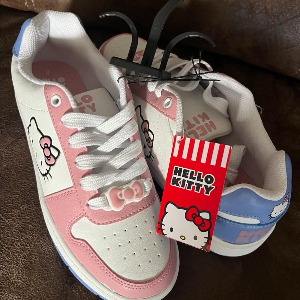 Hello Kitty womens Sneakers - Pink, White, and Blue